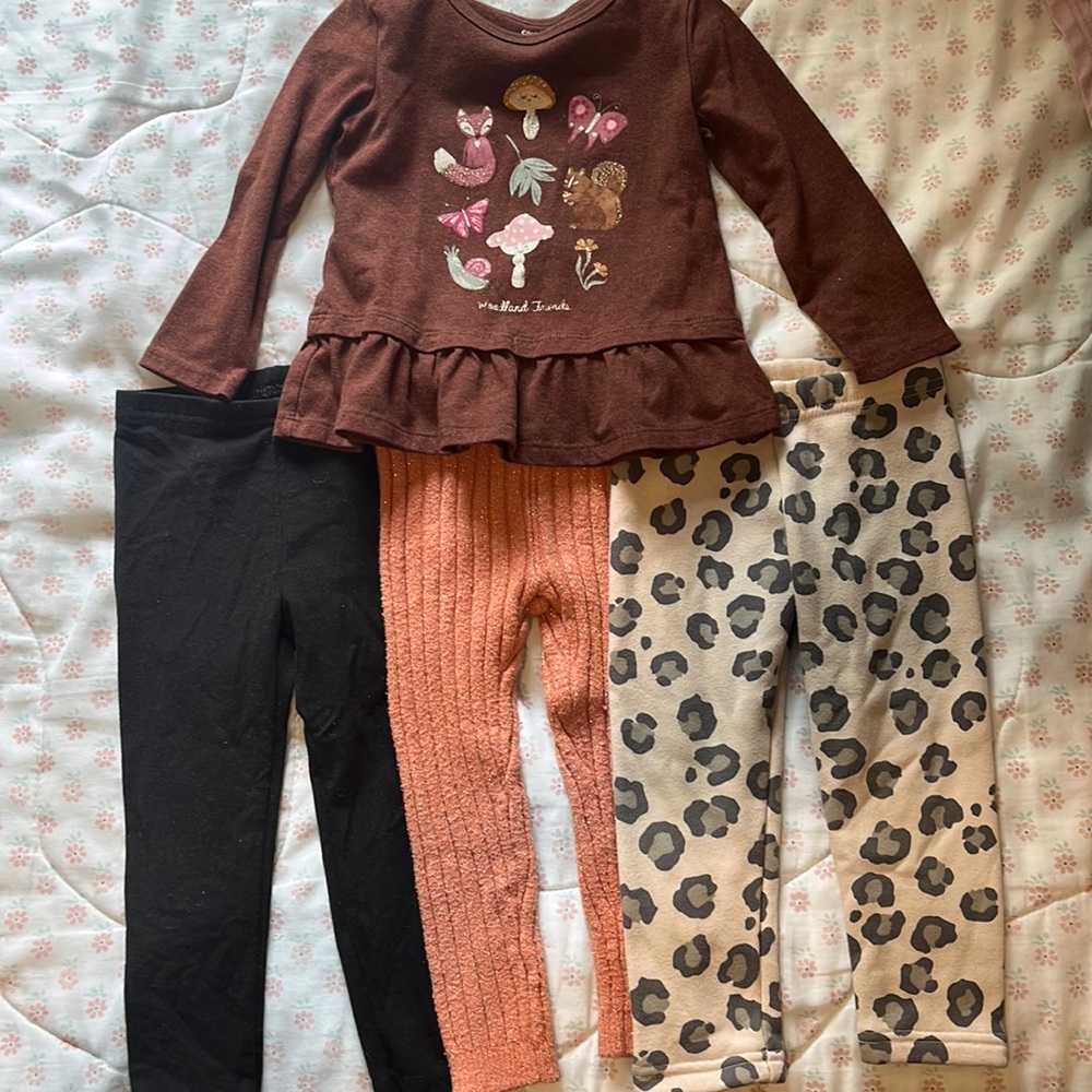 Toddler baby girl outfit set